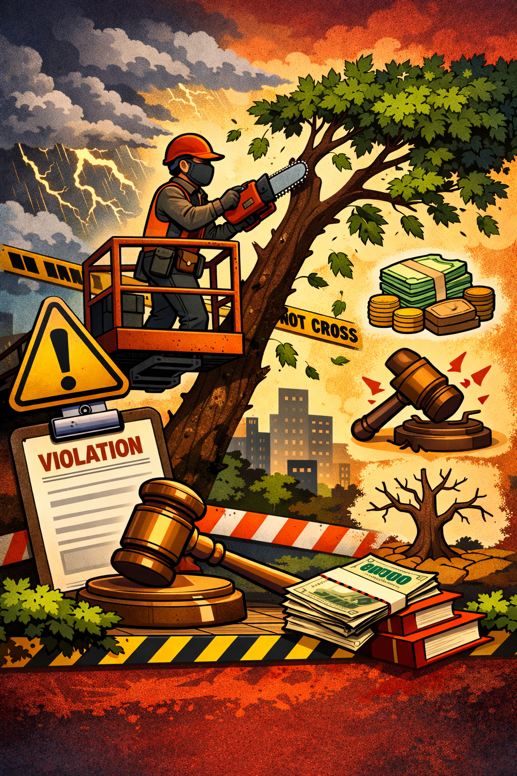 O que parece cuidado pode virar infração – a poda errada pode custar caro