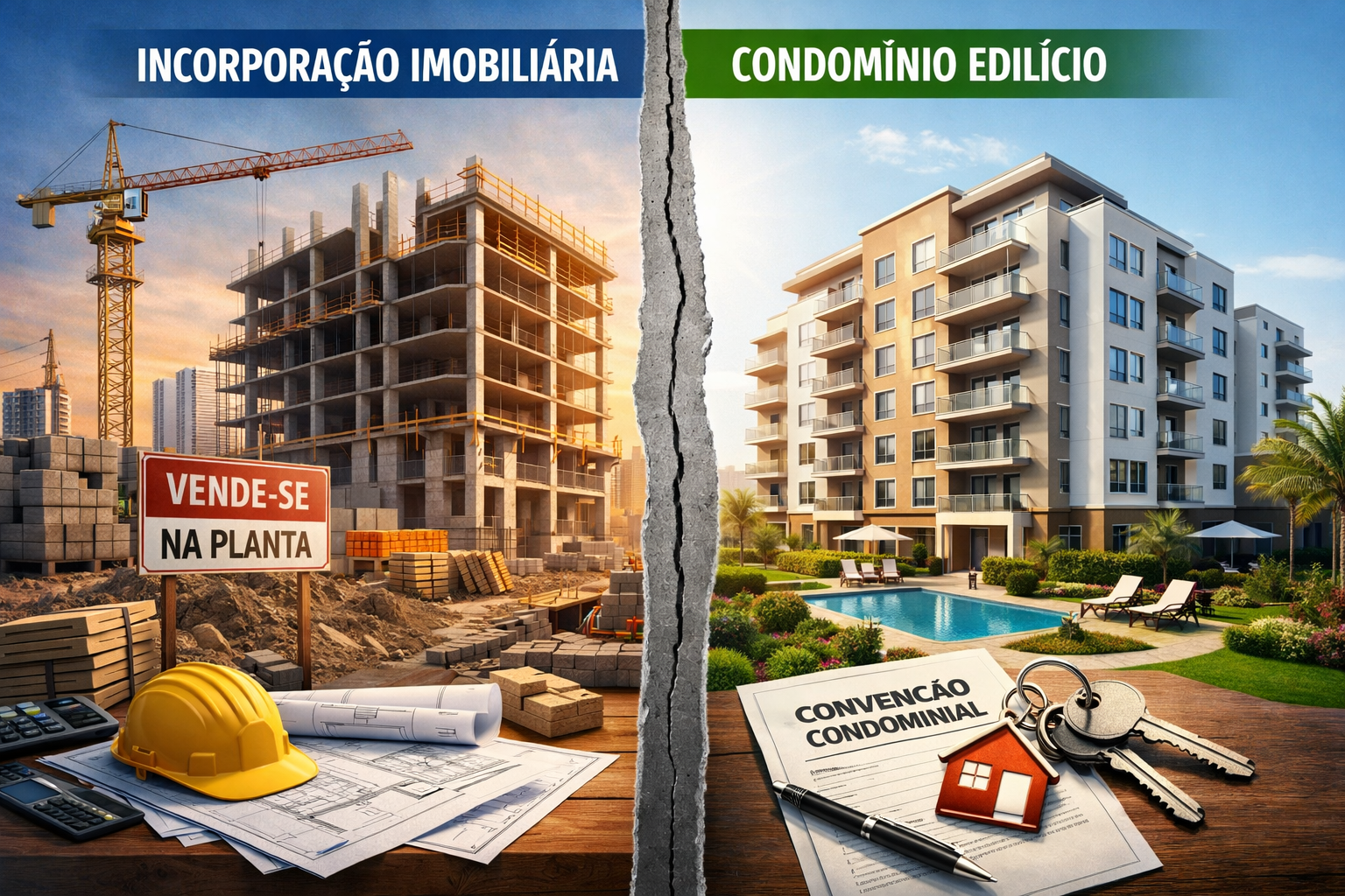 Por que o registro da incorporação não institui o condomínio edilício